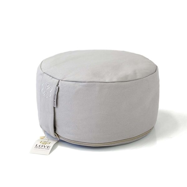 Love Generation Meditatiekussen Rond - Silver Grey